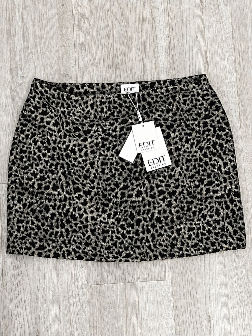 EDIT Jason Wu Leopard Print Mini Skirt Size M